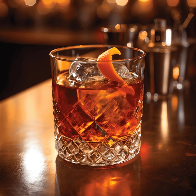 ly uống cocktail old fashioned