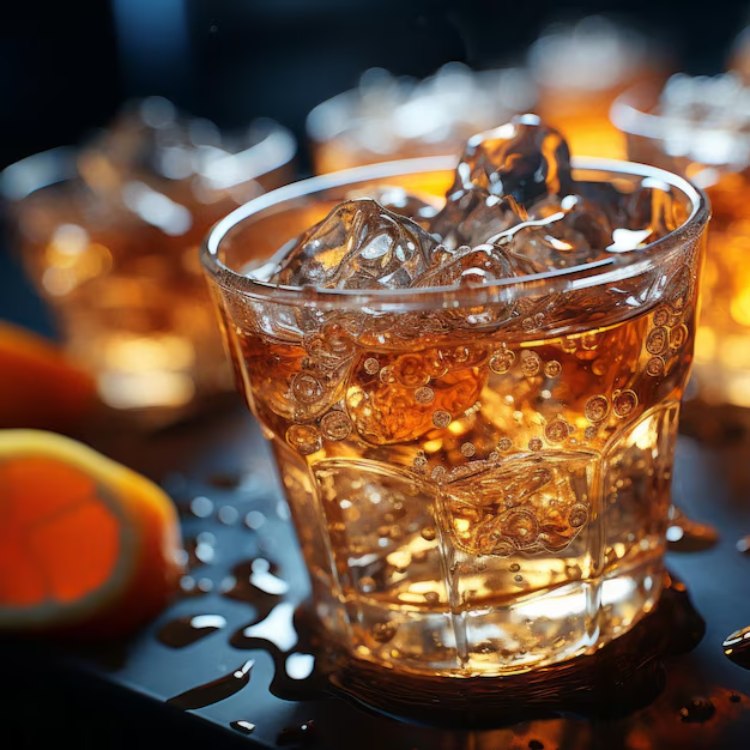 ly uống cocktail rocks