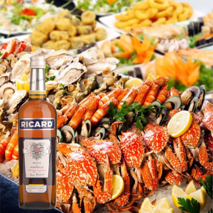 món ăn két hợp cùng ricard pastis