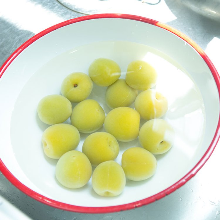 ngâm quả mơ trong nước