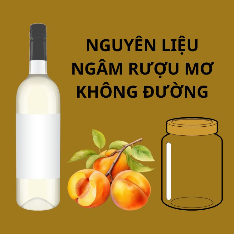 nguyên liệu ngâm rượu mơ
