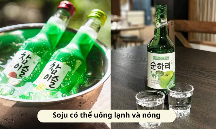 nhiệt độ uống rượu soju