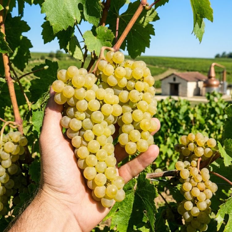 nho làm rượu cognac