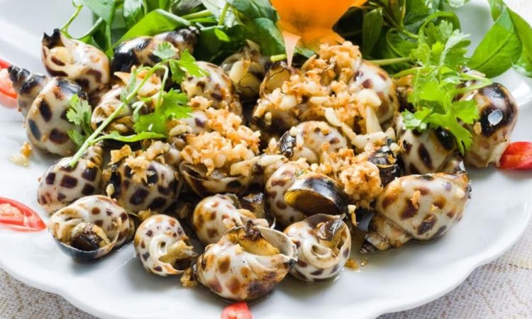 ốc hương xào bơ tỏi