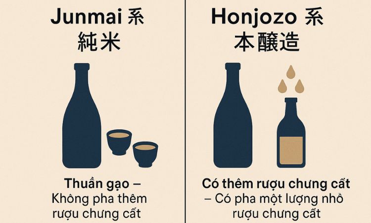 phân loại sake dựa trên phương pháp ủ