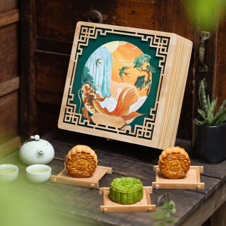 quà tặng trung thu cá chép trông trăng