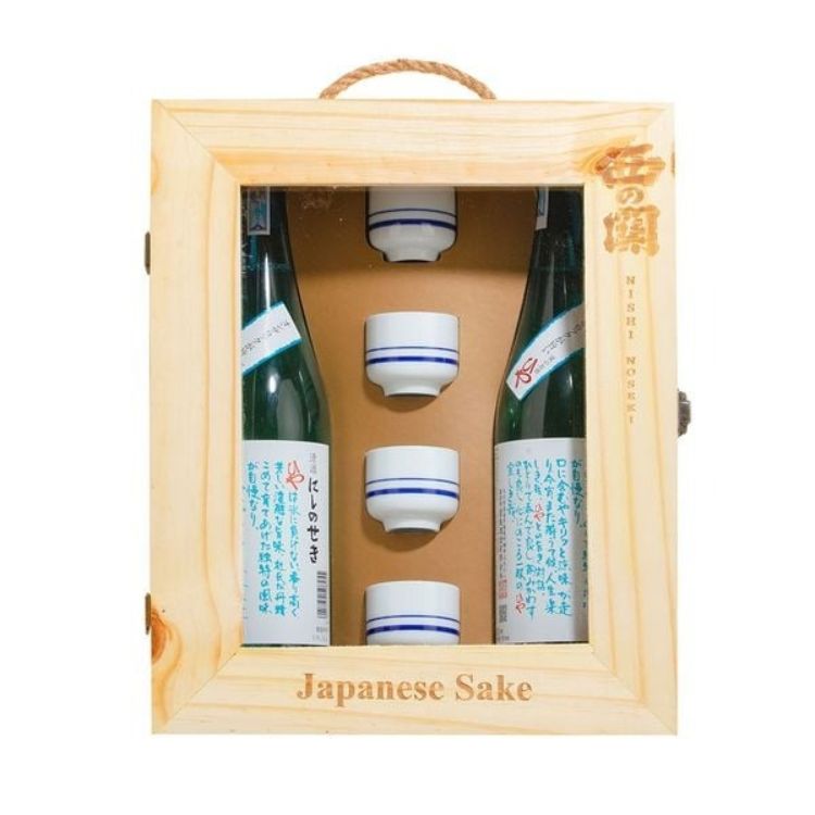 quà tết rượu sake nishinoseki hiya hop go