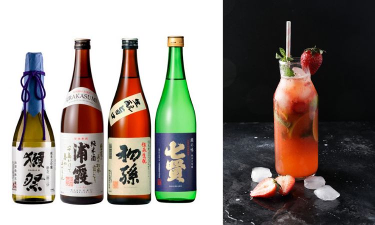 rượu pha trái cây từ rượu sake