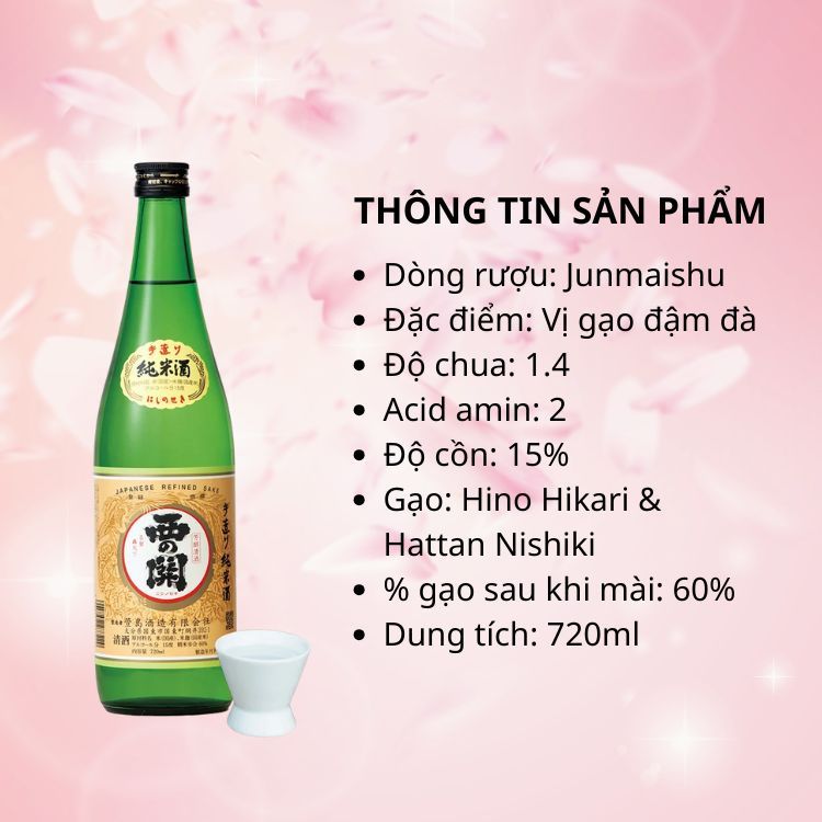 rượu sake nishinoseki junmaishu