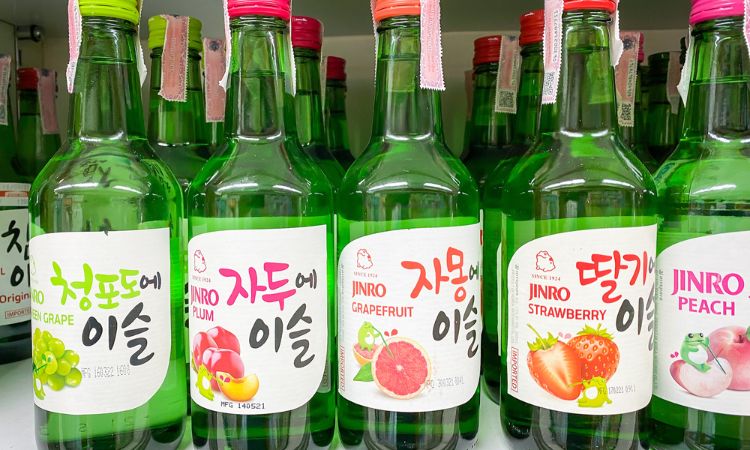 rượu soju có nồng độ cồn thấp phổ biến