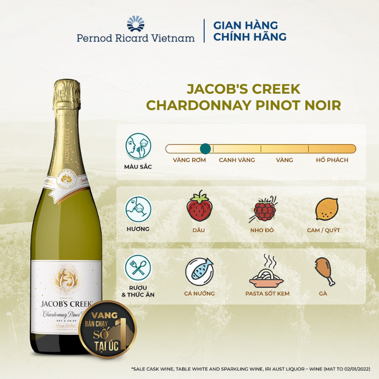 rượu vang trắng jacob creek