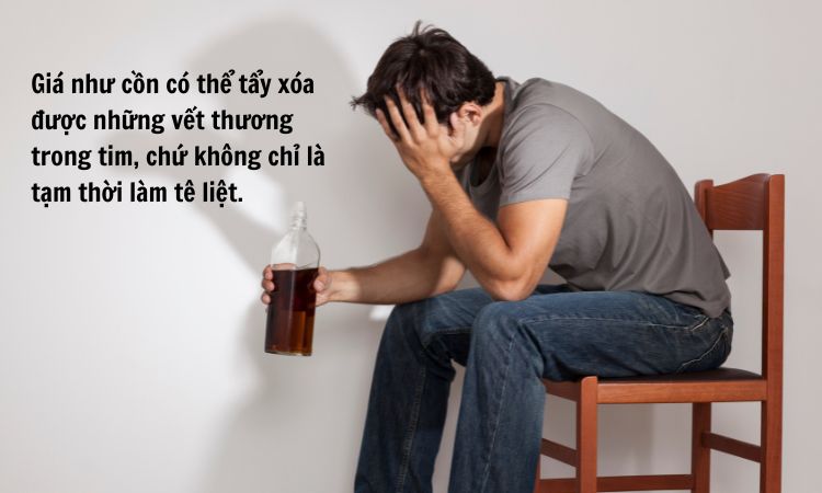 stt về rượu tâm trạng buồn