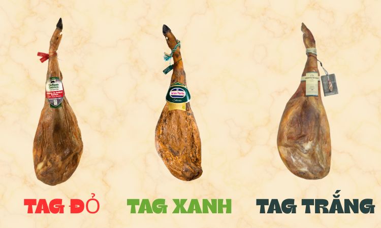 tag đùi heo muối tây ban nha