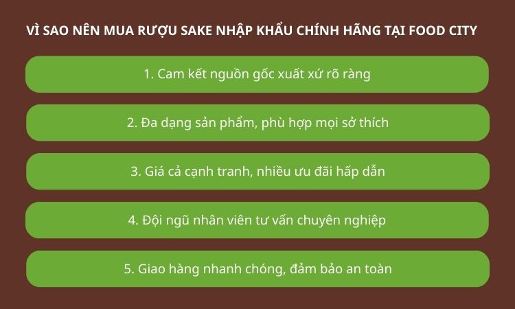 tại sao nên mua rượu nhật tại foodcity