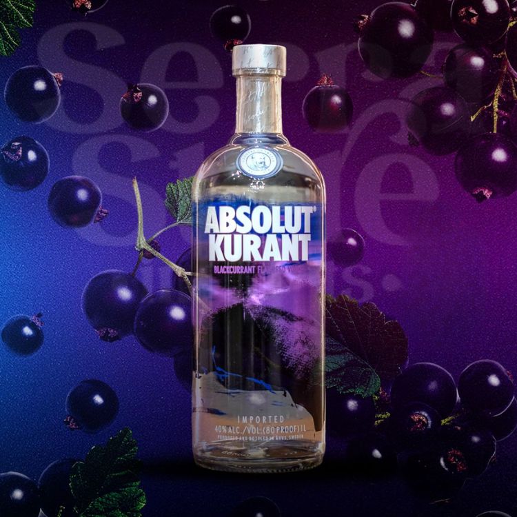 thiết kế chai absolut kurant