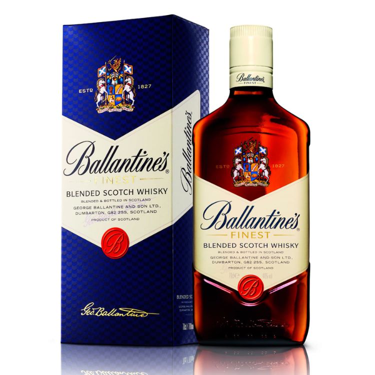 thiết kế chai ballantines finest