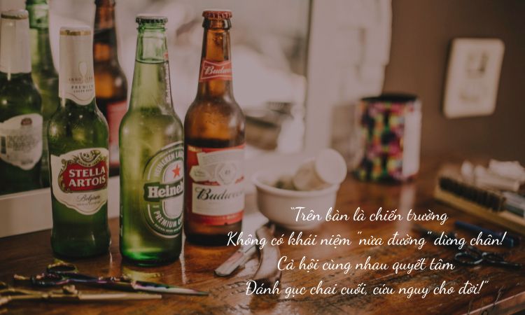 thơ về rượu bia sôi động