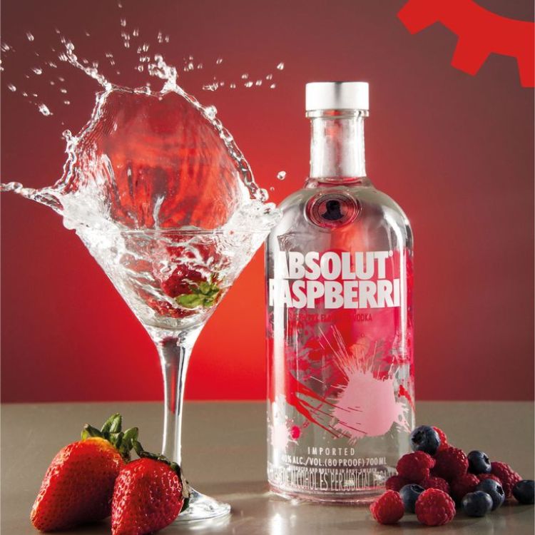 thưởng thức absolut raspberri