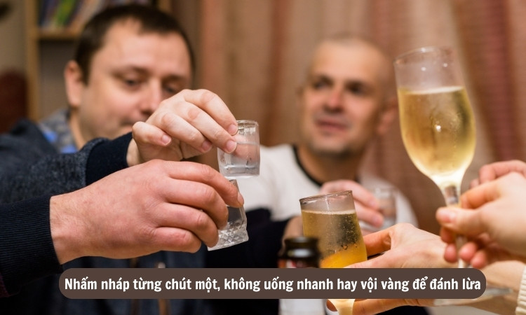 uống chậm rãi