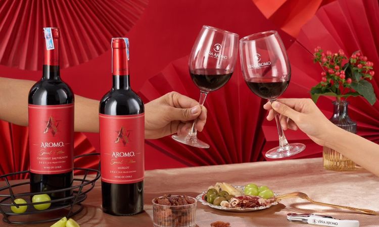 vang đỏ úc aromo merlot