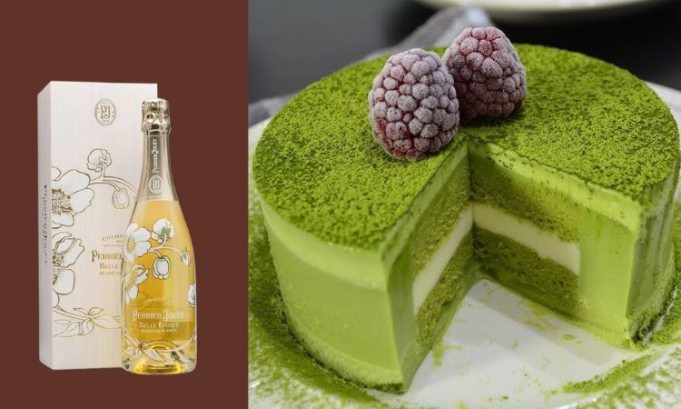 vang trắng ăn cùng bánh mousse