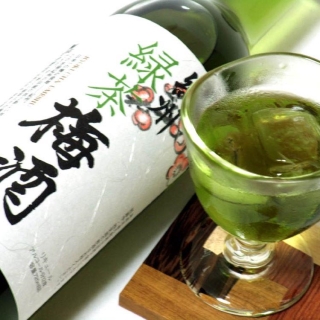 rượu mơ nhật vị trà xanh