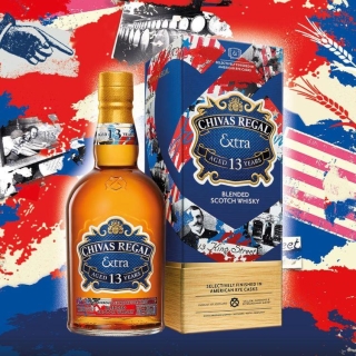 thiết kế chai chivas 13 american rye