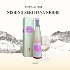 Rượu sake Nishino Seki Hana Nigori 500ml (15%) chính hãng