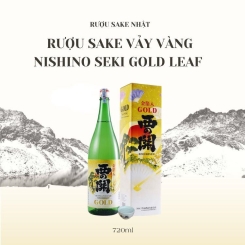 Rượu sake vảy vàng Nishino Seki Gold Leaf 720ml
