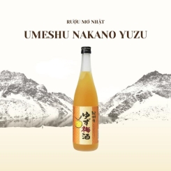 Rượu mơ vị chanh Umeshu Nakano Yuzu 720ml (Chai)