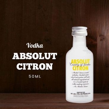 Rượu Absolut Citron Vodka Mini 50ml chính hãng