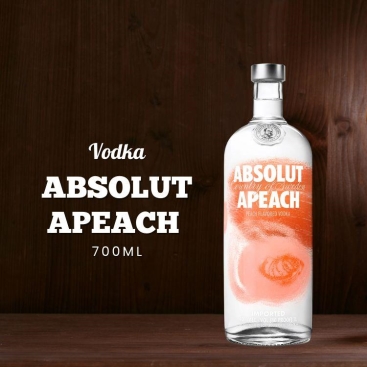 Rượu Absolut Apeach Vodka 700ml chính hãng