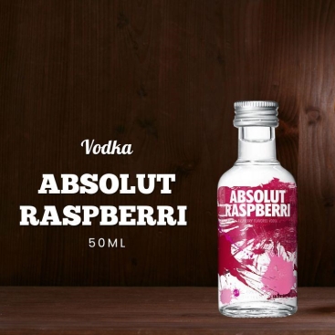 Rượu Absolut Raspberri Mini Vodka 50ml chính hãng