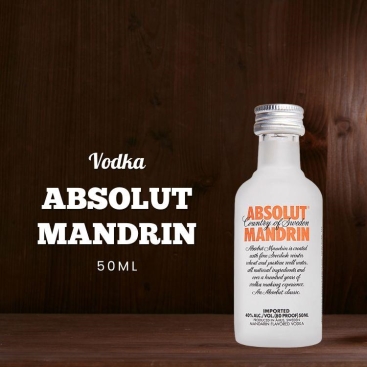 Rượu Absolut Mandrin Mini Vodka 50ml chính hãng