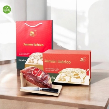 Hộp quà đùi heo SERRANO - SAU KHÔNG XƯƠNG (1KG) ủ muối 16 tháng