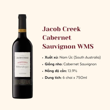 Rượu vang đỏ Nam Úc Jacob Creek Cabernet Sauvignon Winemakers 6X75CL