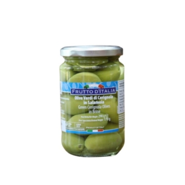 Oliu xanh có hạt  - Green Cerignola Olives - Glass Jar 170 Gr