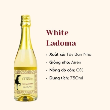 Sparkling không cồn White Ladoma 750ml 