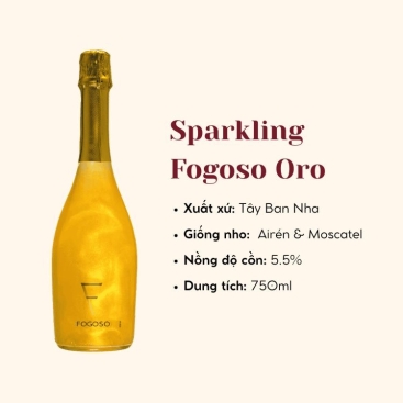 Rượu Vang Sparkling - Fogoso Oro 750ml