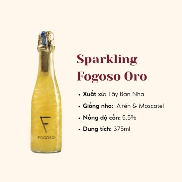 Rượu Vang Sparkling - Fogoso Oro 375ml