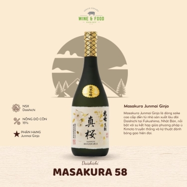 Rượu Sake Daishichi Masakura Junmai Ginjo 720ml 15%