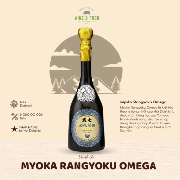 Rượu Sake Junmai Daishichi Myoka Rangyoku Omega 720ml thượng hạng (16%)