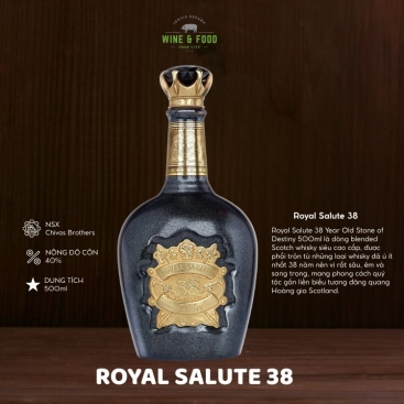 Royal Salute 38 Year Old Stone of Destiny 500ml 