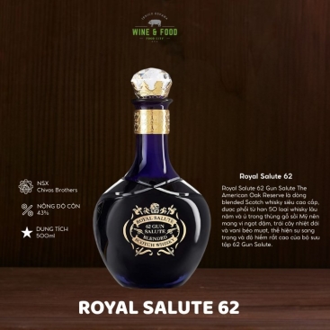 Royal Salute 62 Gun Salute The American Oak Reserve Blended Scotch Whisky