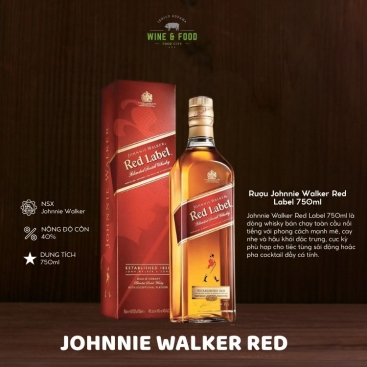 Rượu Johnnie Walker Red Label 750ml