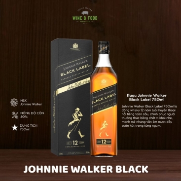 Rượu Johnnie Walker Black Label 750ml
