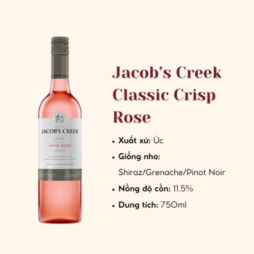 Rượu vang hồng Jacob’s Creek Classic Crisp Rose 750ml