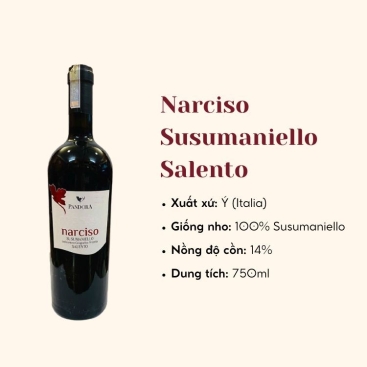 Vang Ý Narciso Susumaniello Salento
