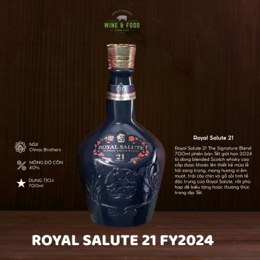 Royal Salute 21 The Signature Blend 700ml phiên bản Tết giới hạn 2024