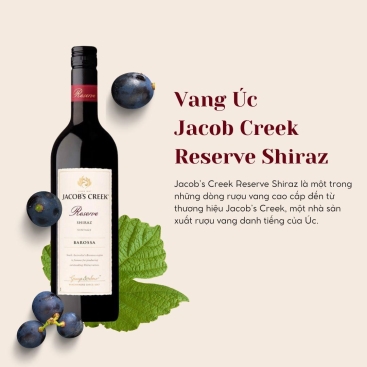 Rượu vang đỏ Nam Úc Jacob Creek Shiraz Cabernet Sauvignon 6X75CL